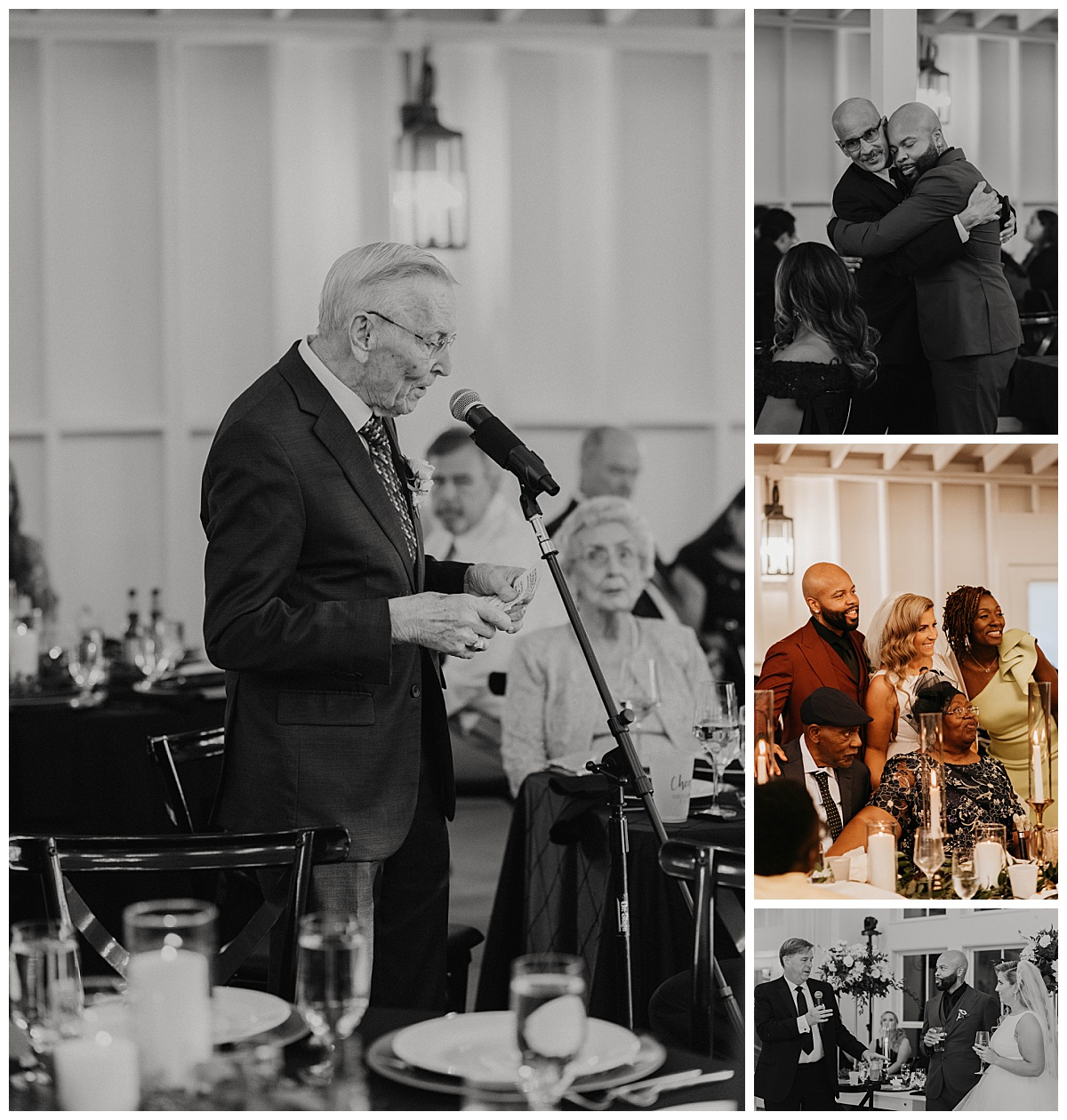 guests give speeches during reception by Stephanie J Zamora Photography