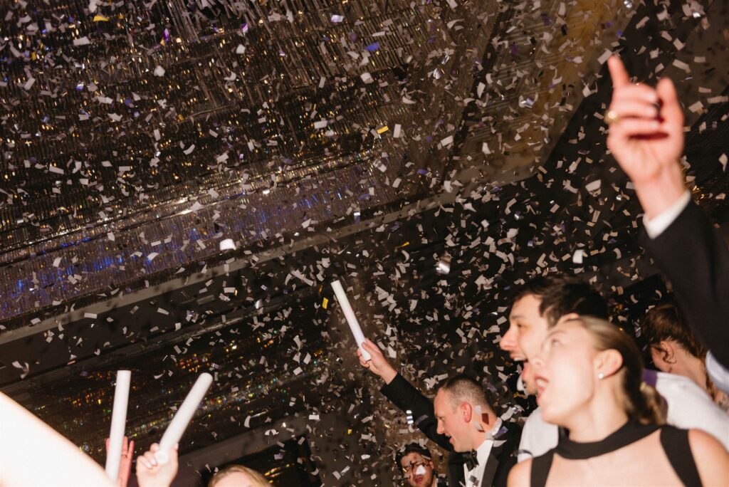 dancing and reception party photos from wedding at sandlewood manor in houston, texas