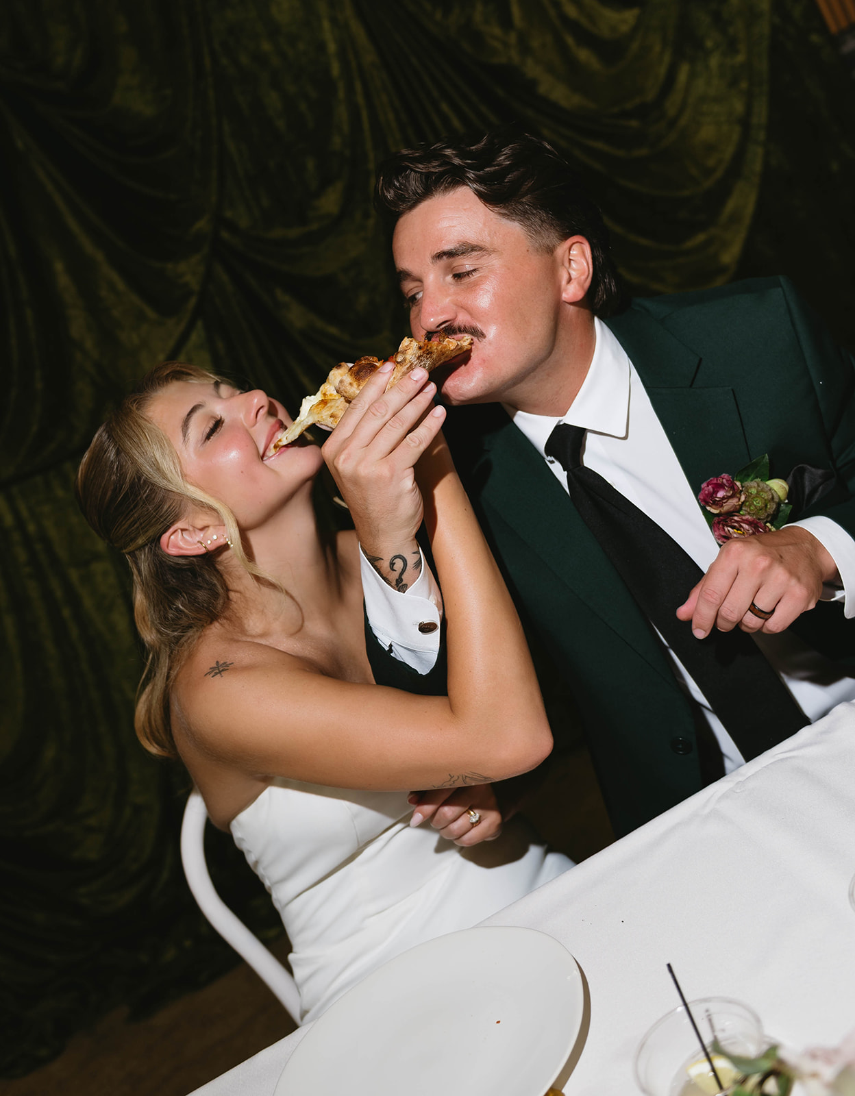 Bride and groom portraits at Forever 5 Events in Conroe Texas